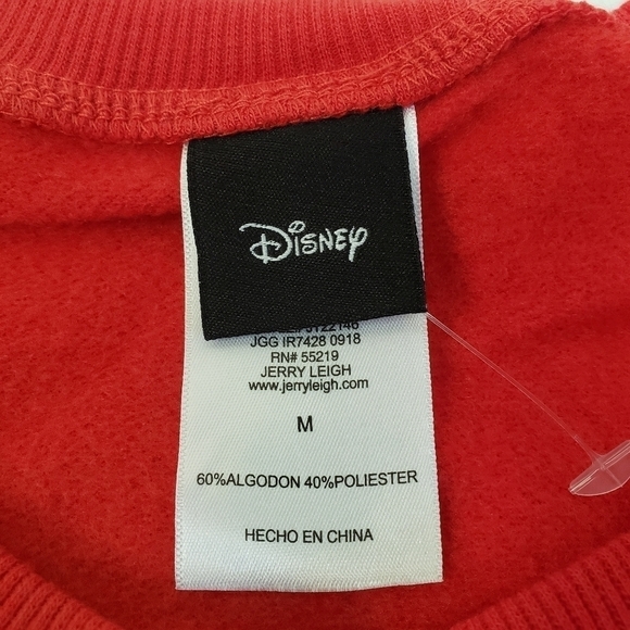 Disney Mickey Mouse Christmas Holiday Sweatshirt Size Medium NWOT Jerry Leigh - Picture 4 of 5